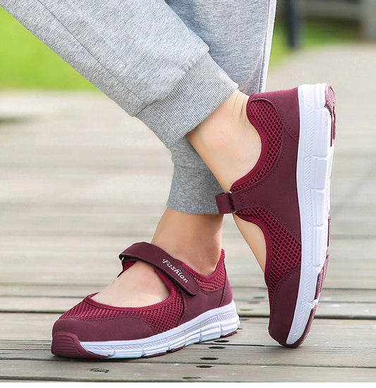 Super Light Women Breathable Flat Shoes - Casual Sneakers